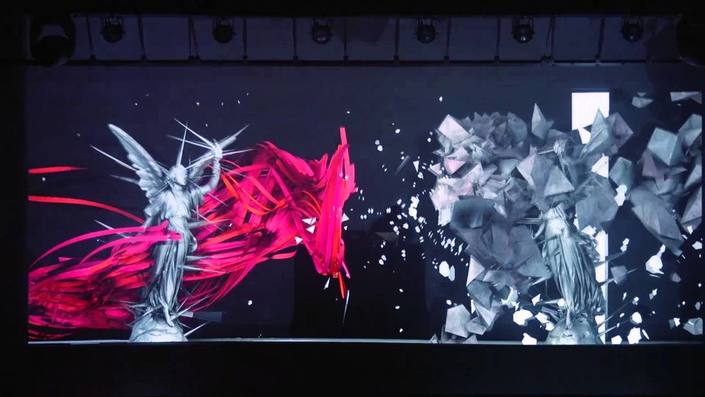 Visuals developed by Keijiro Takahashi for the OP-Z. Photo: Teenage Engineering.