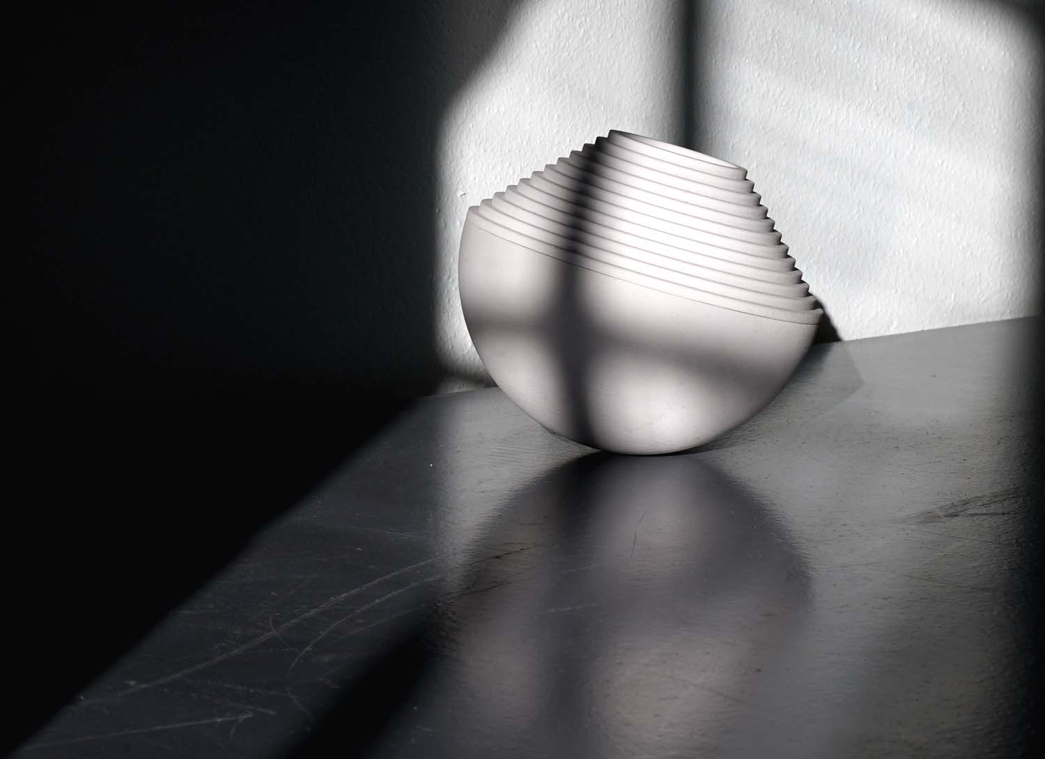 The Derive is a meditation object with an extra dimension: Move it to open a real time audio stream from a hidden place in a forest in Vestfold, Norway. Some times there will be birds and insects, other times, lush winds, rain or thunder - but more often than not, forest silence. Designed by Emma Staubo & Jomi Evers – developed by Elementa with tech from Brutal. All photos and films by Ann Holmgren