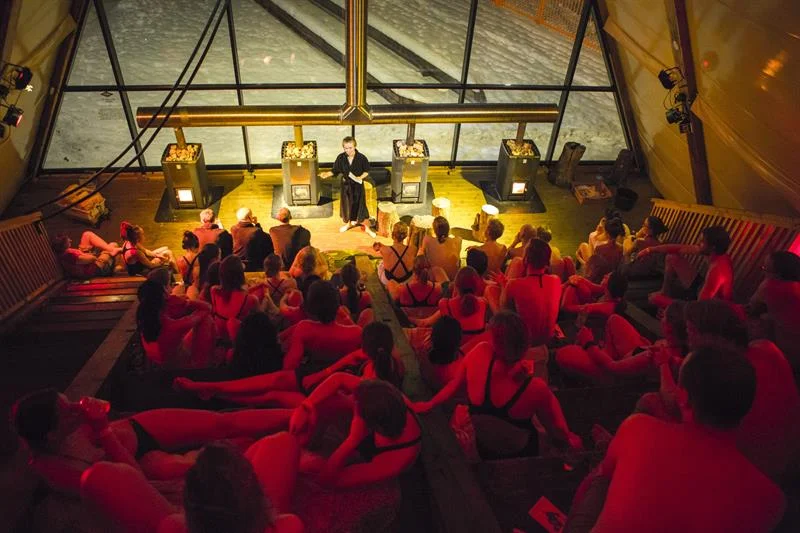 “Overheated sauna talks”. Photo: Anders Selstrøm Moe