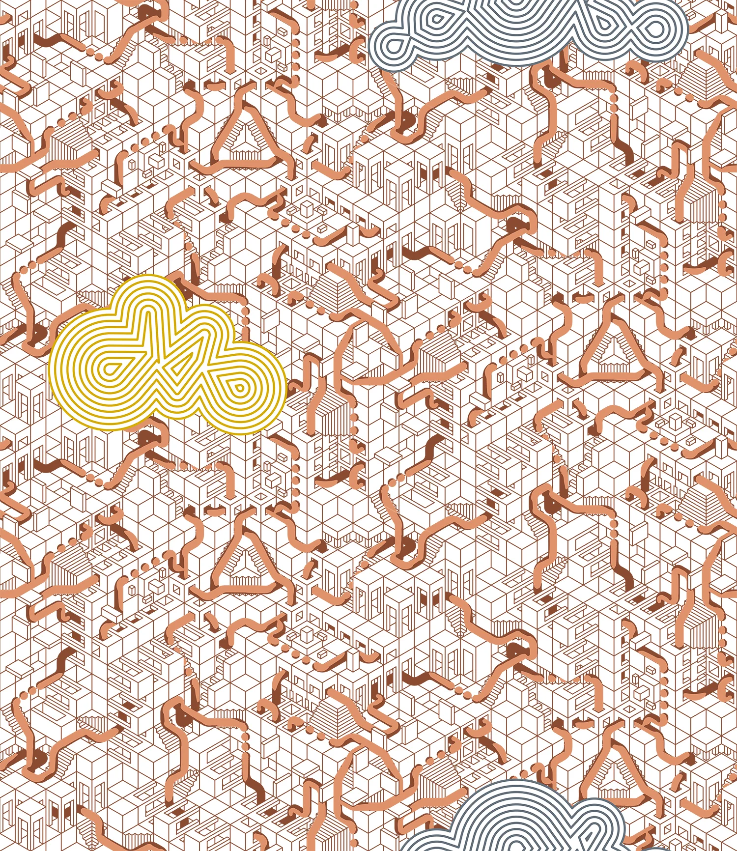 INN #1/256 Isodreams by Space PopularIsometric projection provides at once the illusion of depth and the lack thereof. While we can perceive three-dimensionality in an isometric drawing, we cannot appreciate how far or how close an object is, as thi…
