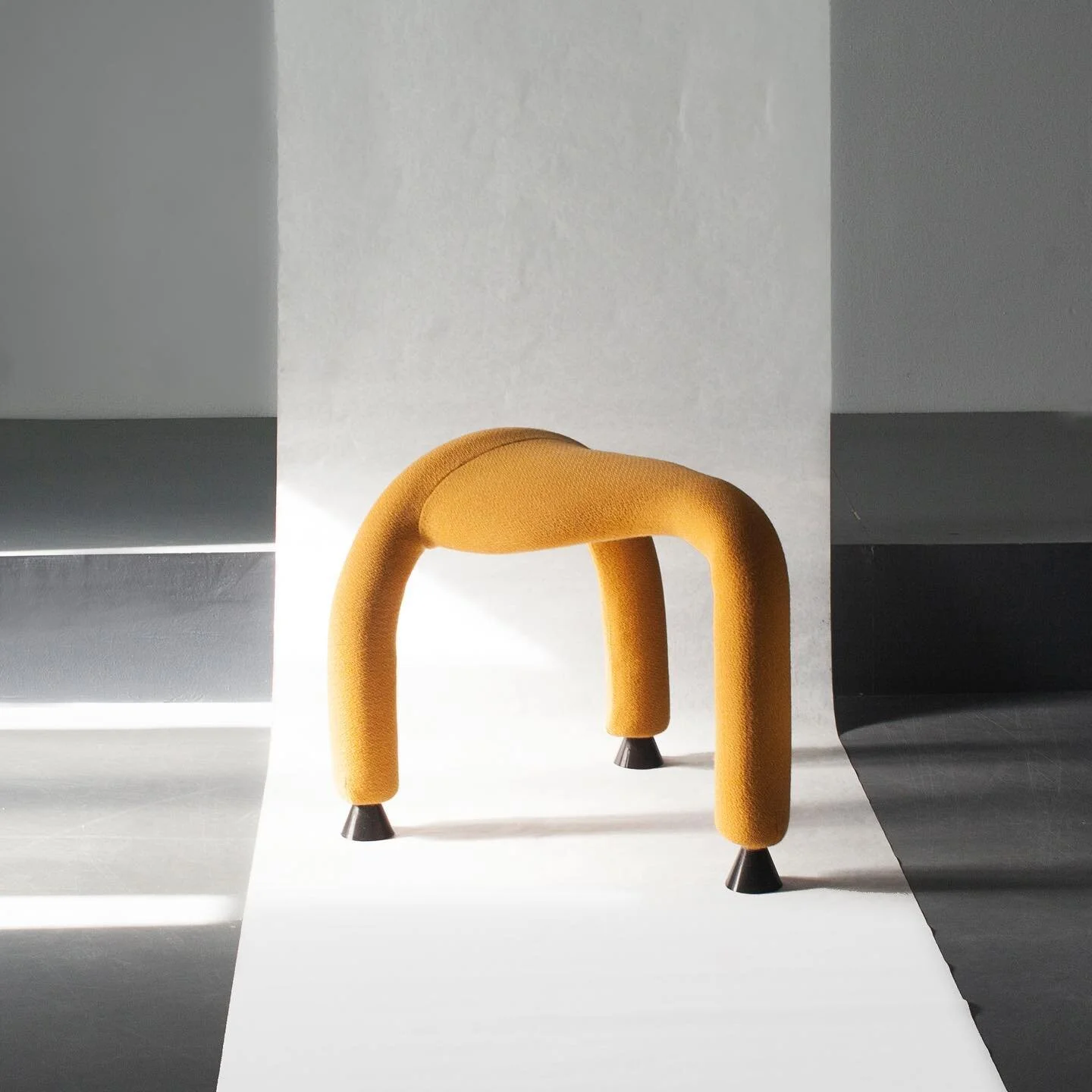 Coming up: Tot seat by @edvin.klasson for Elementa was designed as a &quot;post-digital workchair&quot;. How will we sit and work when our screens have dissolved into holographic clouds? Will we sit at all? For now Tot is perfect as a casual chair fr
