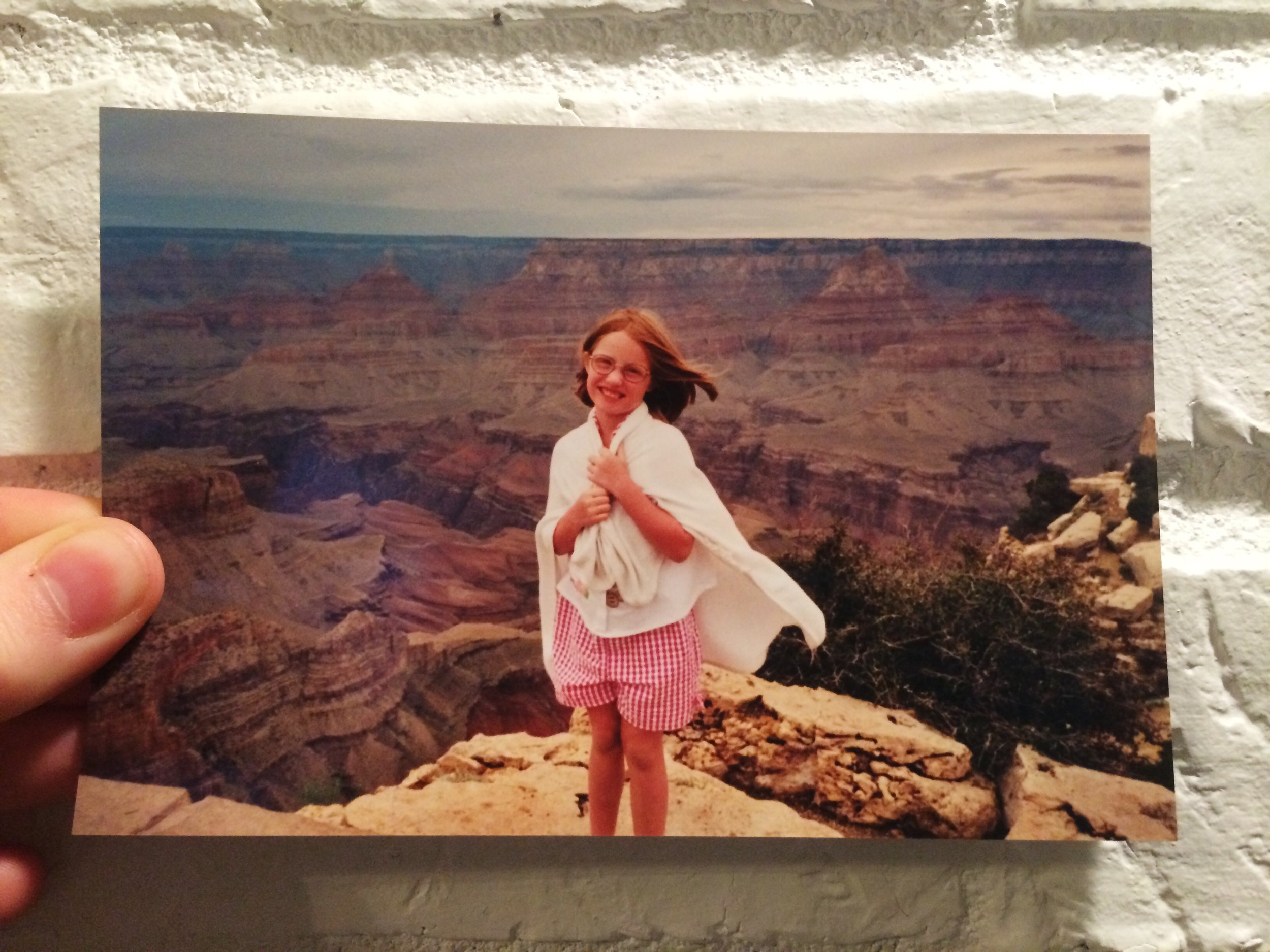 First time out west at age eight. Killin' it in the gingham shorts. - 2002