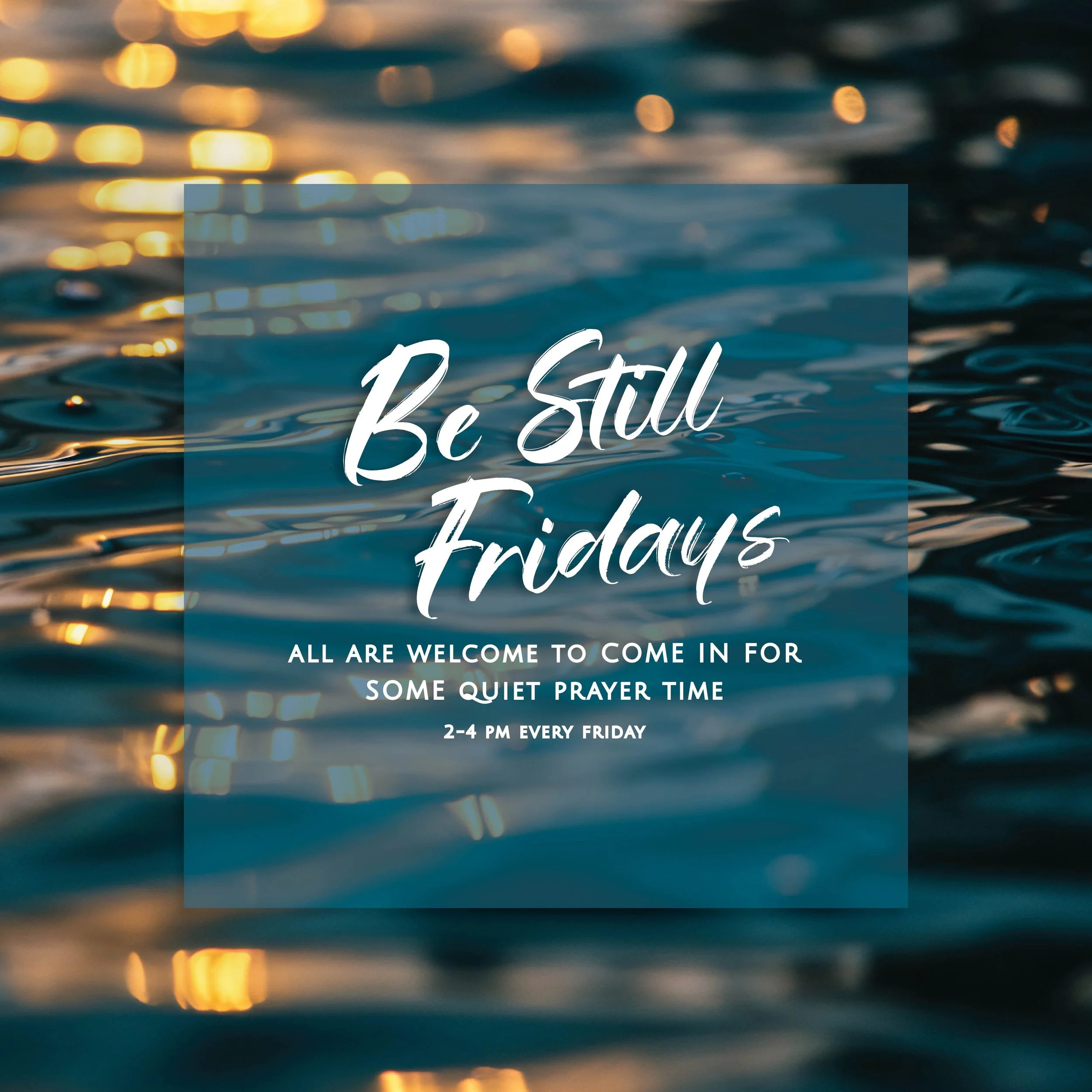 Join us for some peaceful, prayerful time this Friday, December 5th.