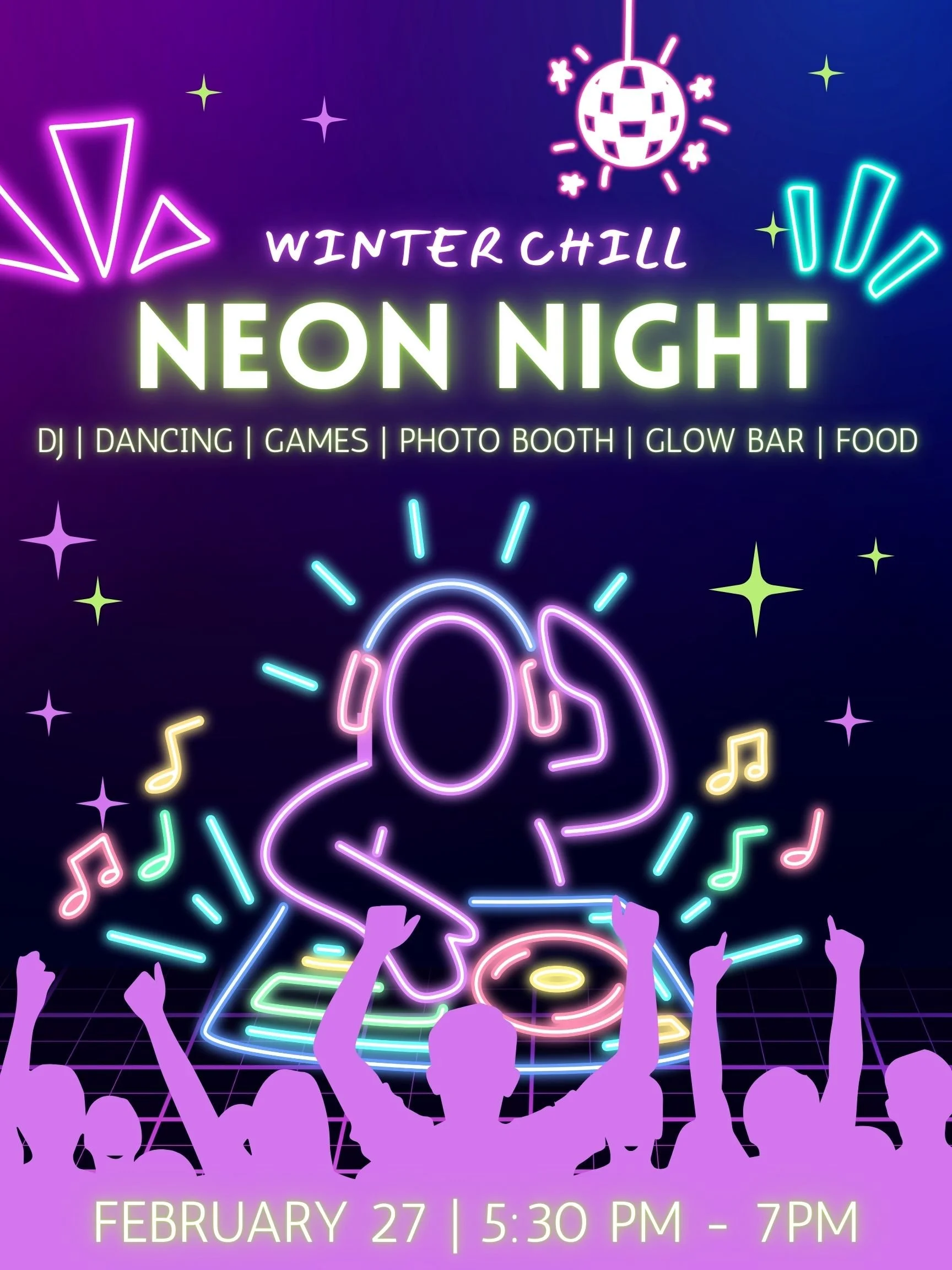 Middle School Winter Chill Student and Volunteer Sign Up 