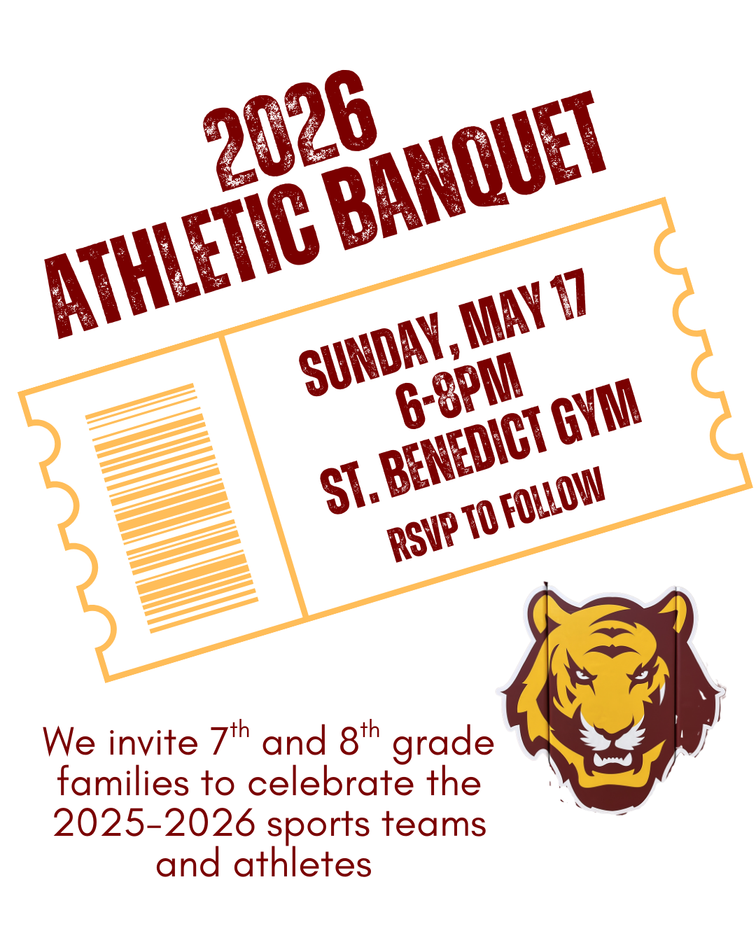 Save the Date - Athletic Banquet 
