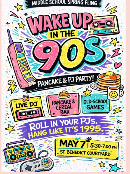 Middle School Spring Fling is going full 90s — think the ultimate sleepover, just bigger.