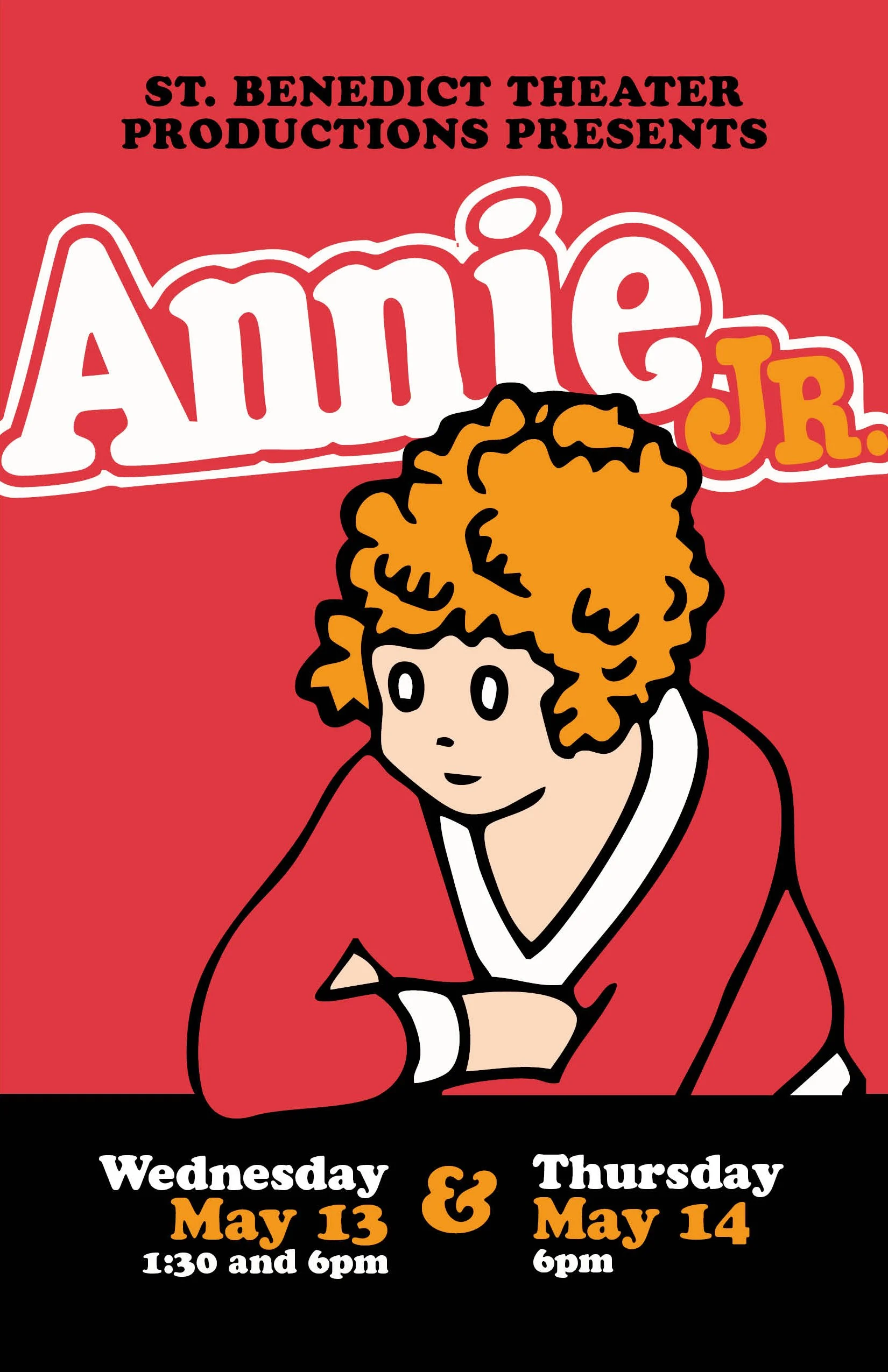 Dont' Miss  Annie Jr - A St. Ben's Middle School Theater Production!