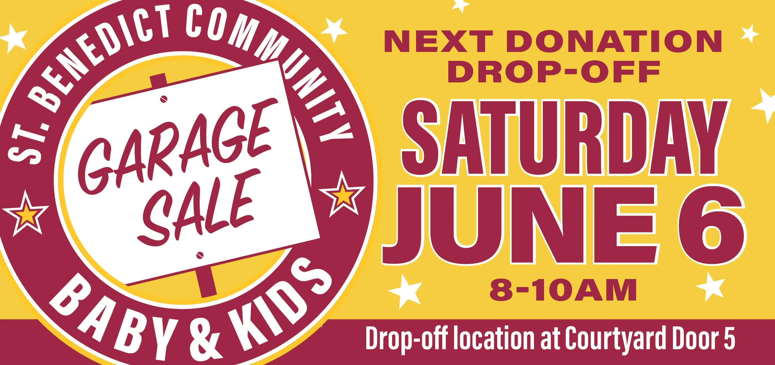 DON'T MISS OUR ONLY DROP OFF DATE IN JUNE! Saturday June 6, 8-10am