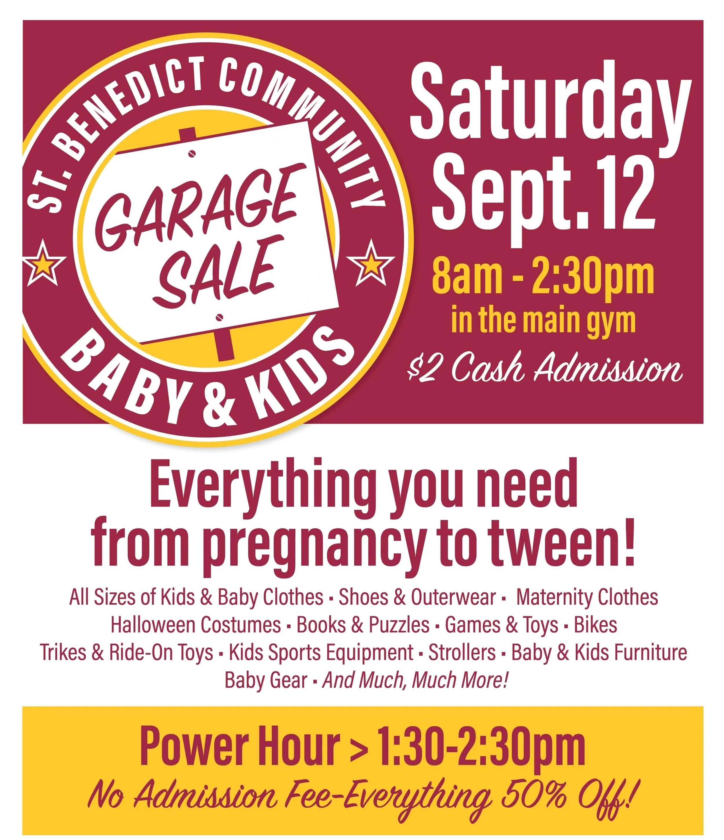 Get Ready for Our Annual Garage Sale 