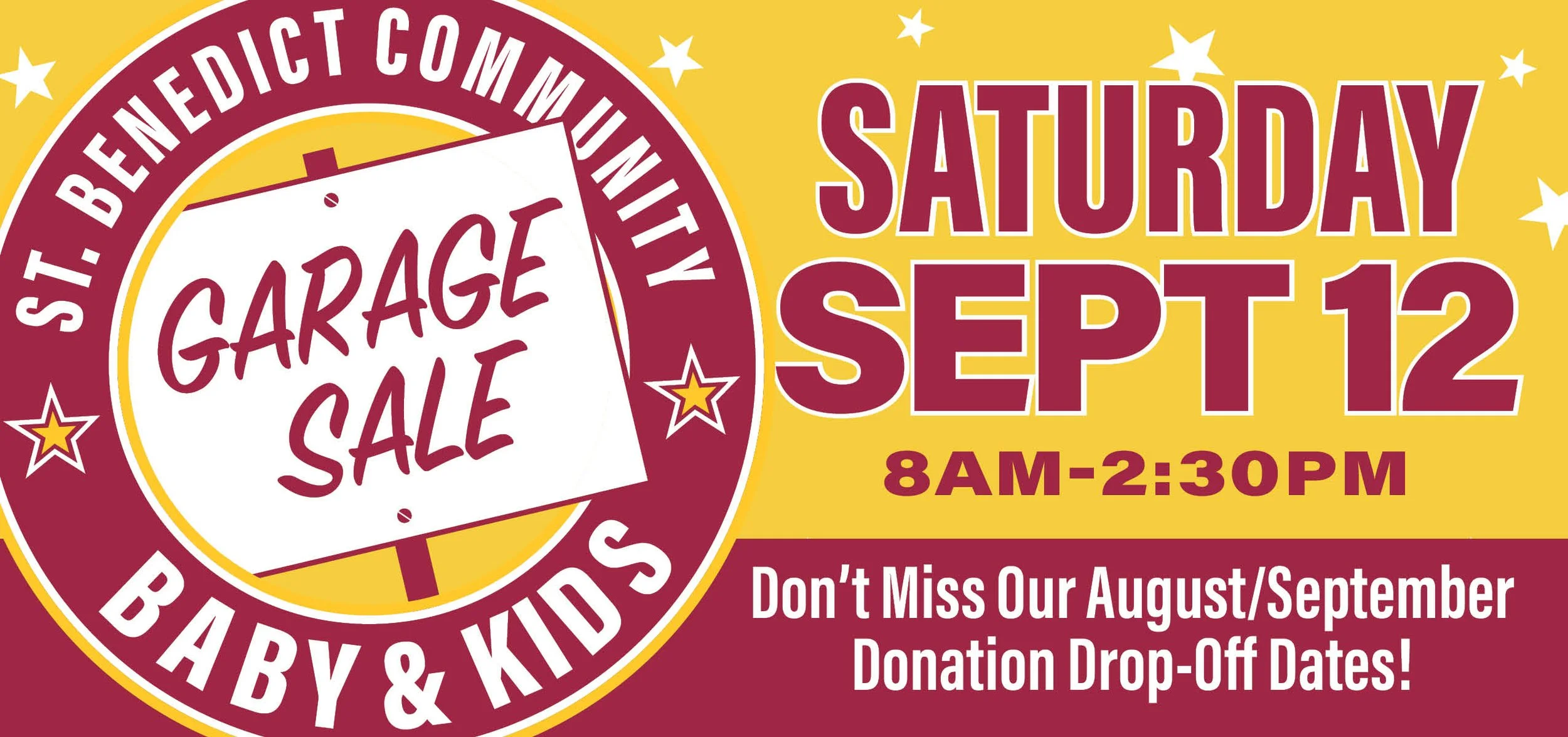 Get Ready for Our Annual Garage Sale! Plus, Don’t Miss Our Upcoming Donation Drop Off Dates!