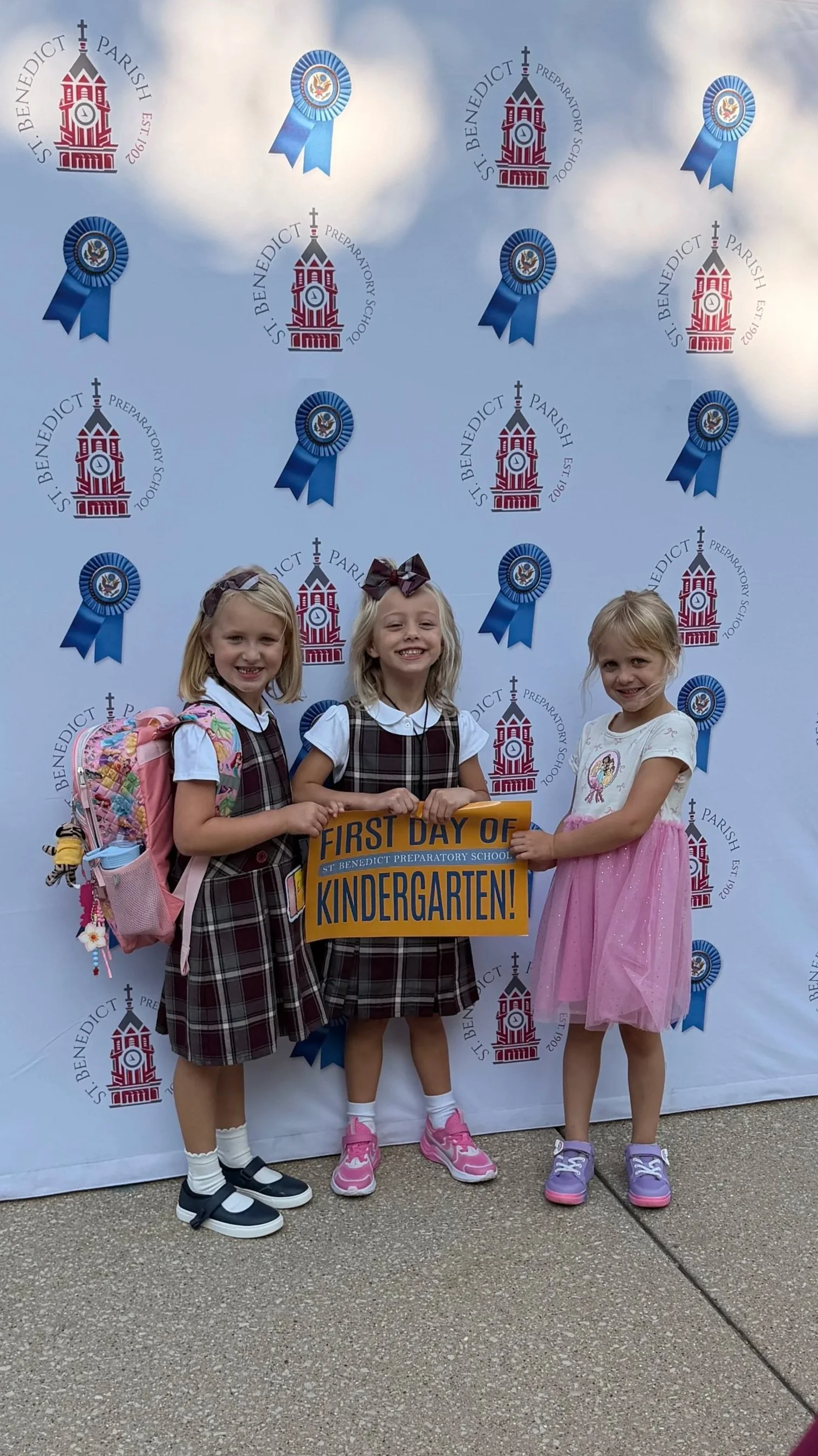 First day of Kindergarten smiles. 