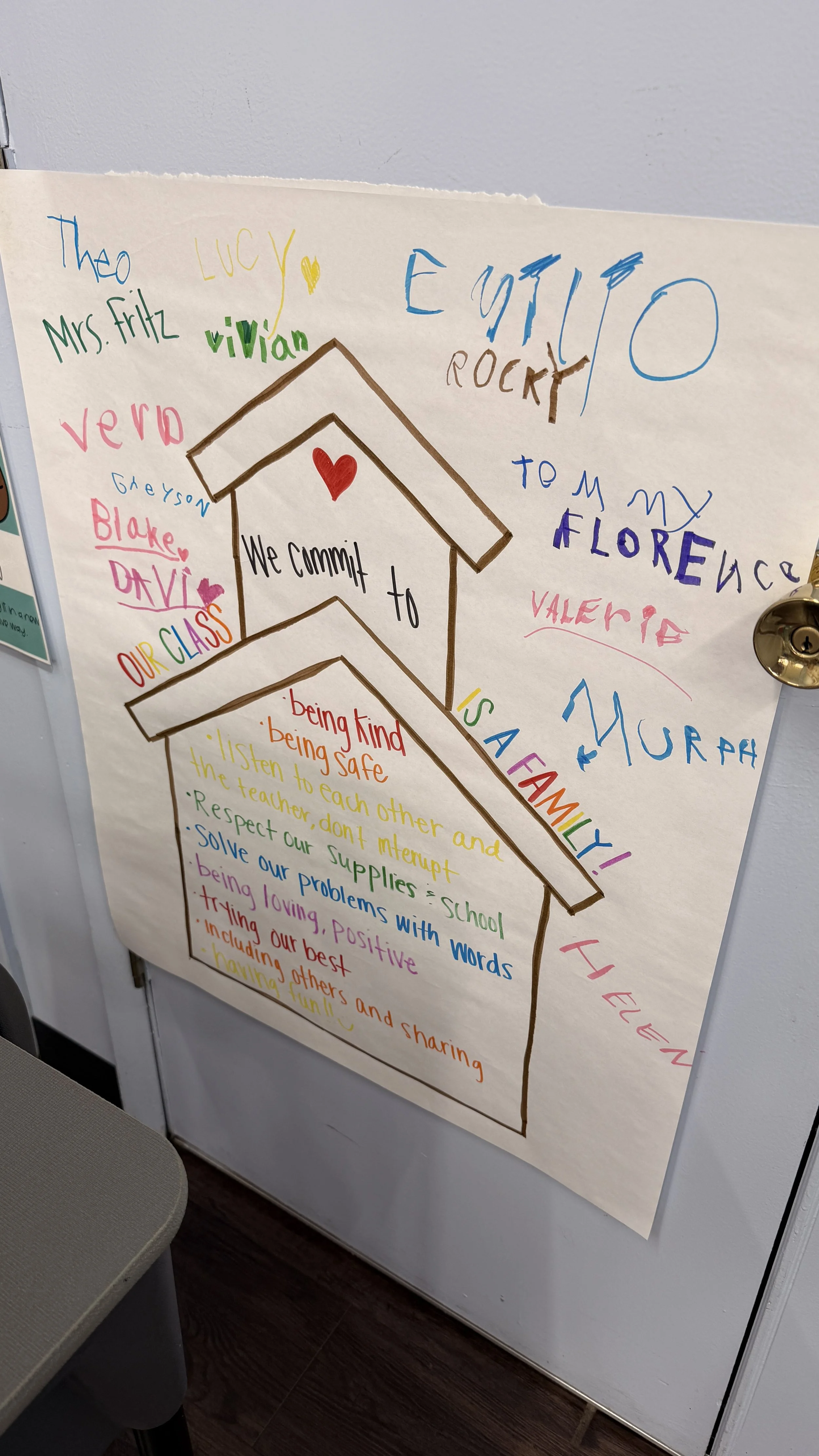 Class agreements such as this create joyful and safe classrooms for students. 