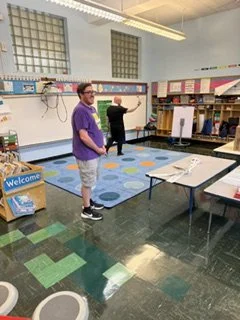 Blessing Mr. Garibaldi's classroom 