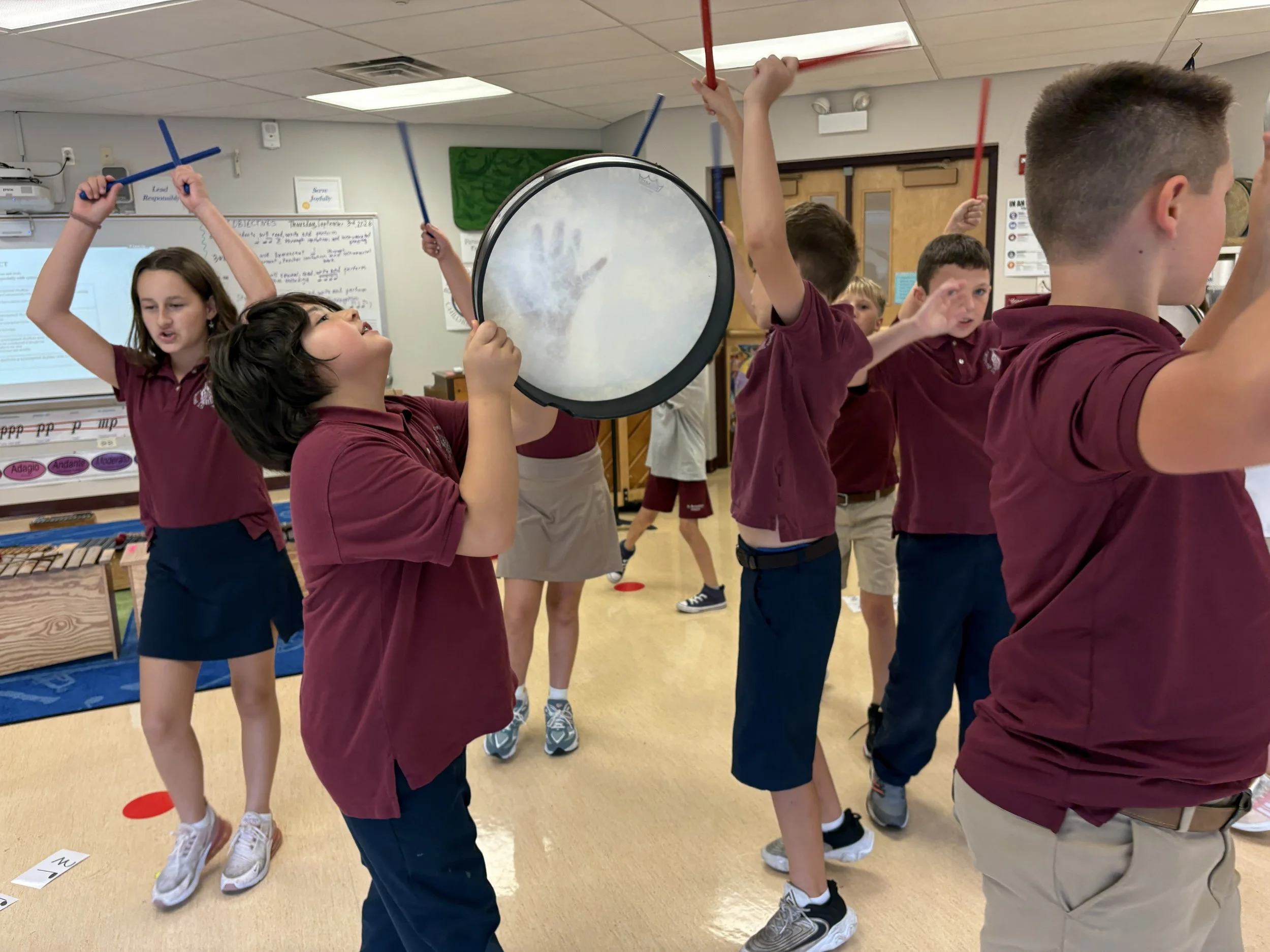 Music class is a blast for our 5th graders! 