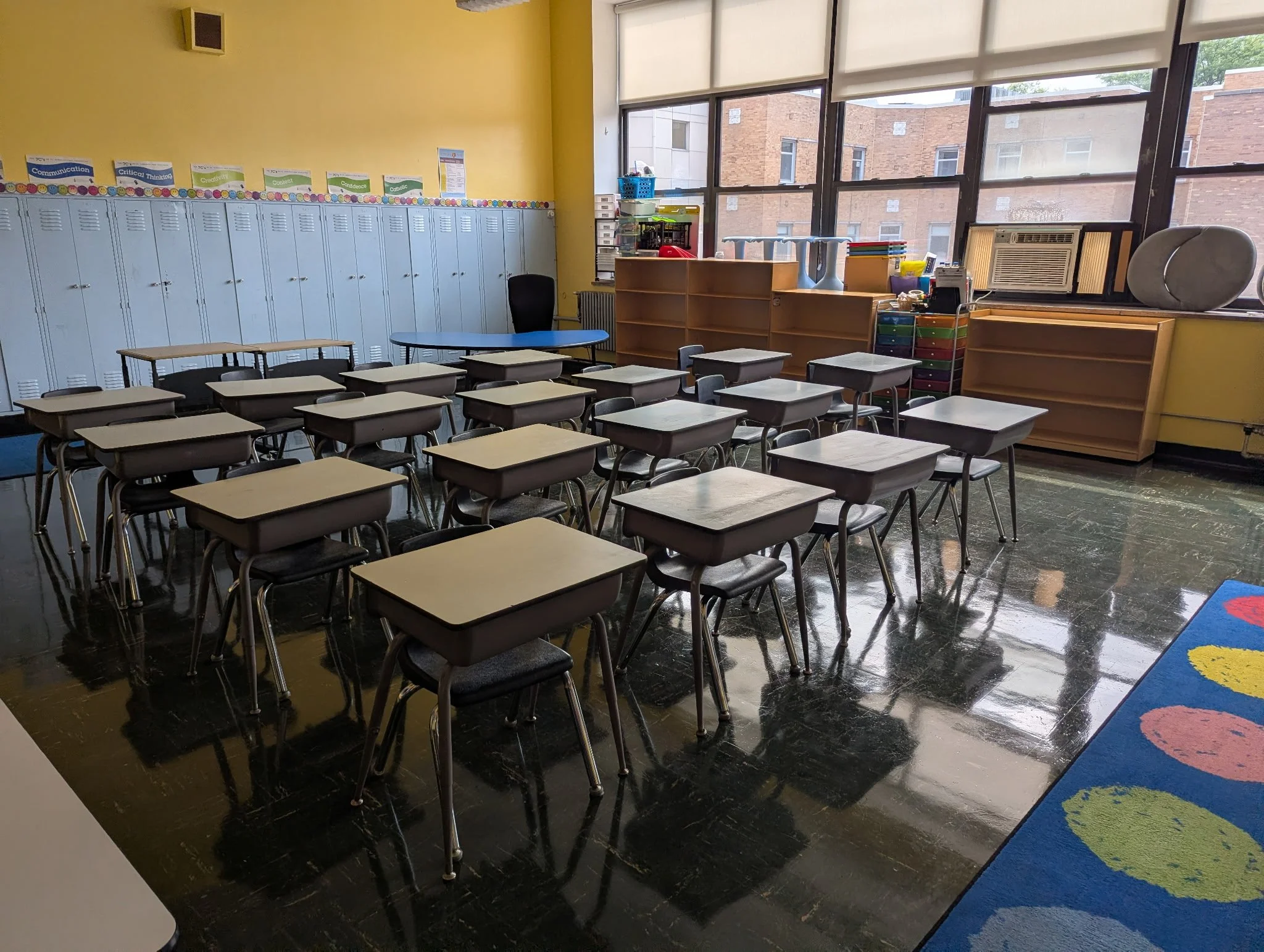 Classrooms have been cleaned and are ready to welcome students and teachers to a new school year. 