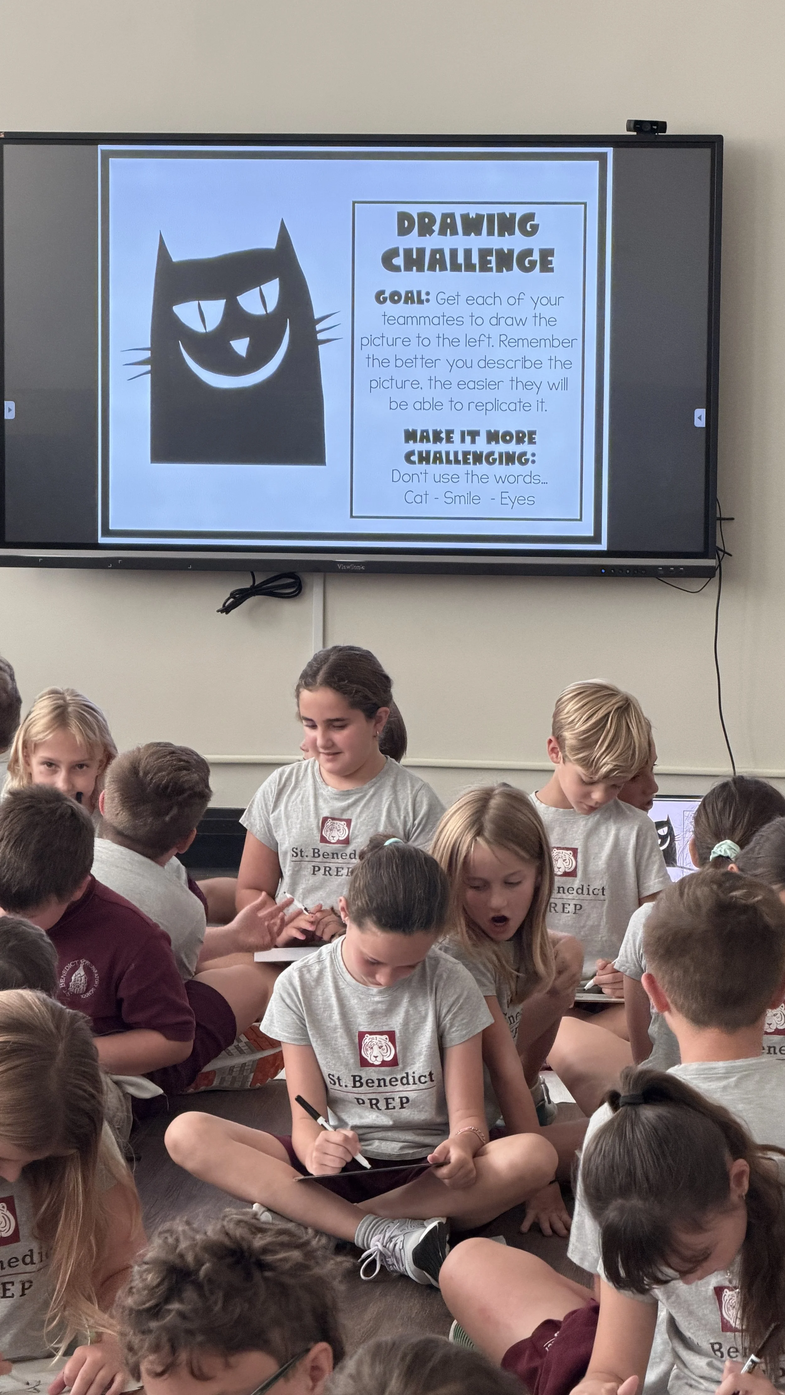 Fourth Grade "collaboration" activity. 