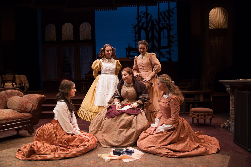 Little Women Fall 2013 Director: Peter Jack Tkatch, Scene Design: Jeffrey Modereger, Costume Design: Martin Thaler Photo Credit: Dok Wright