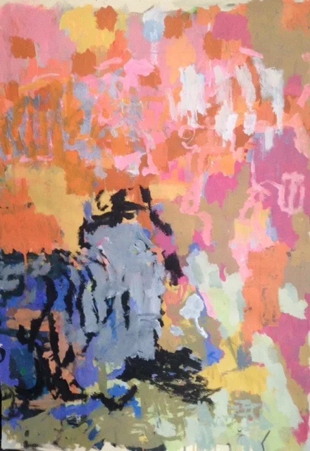 Void Where Prohibited <br/> Acrylic on paper <br/> 35 x 47 inches <br/> (88.9 x 119.38 cm)