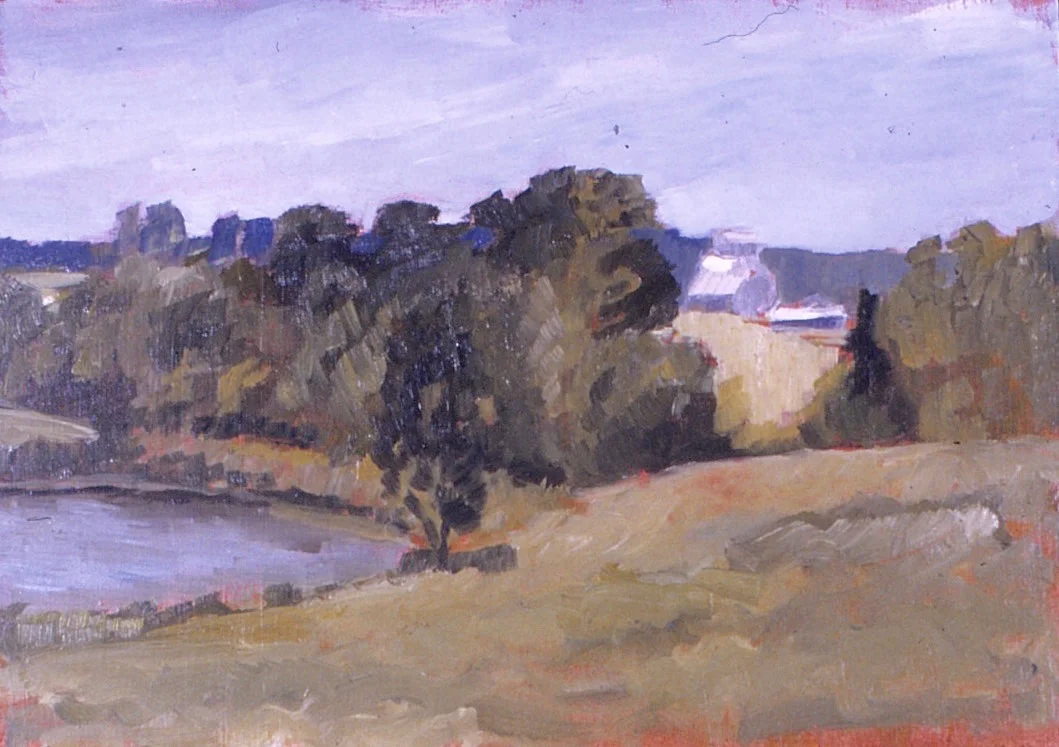 Small Kansas <br/> Oil on board <br/> 12 x 16 inches <br/> (30.48 x 40.64 cm)