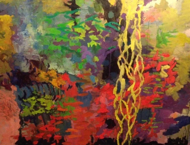 A Question in the Form of an Argument <br/> Oil on canvas <br/> 54 x 72 inches <br/> (137.1 x 182.88 cm)