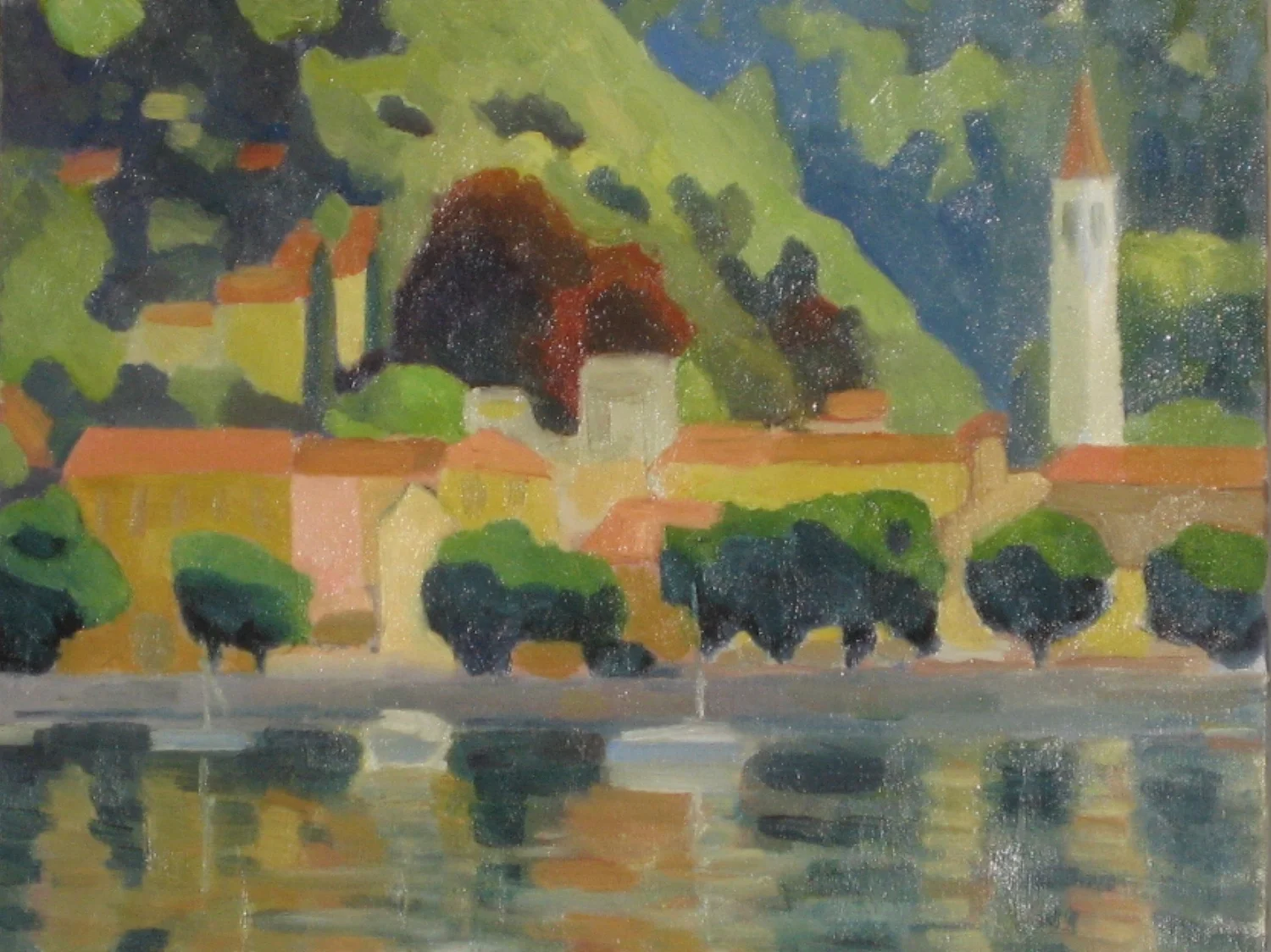 Lago Maggiore #2 <br/> Oil on canvas <br/> 12 x 16 inches <br/> (30.48 x 40.64 cm)