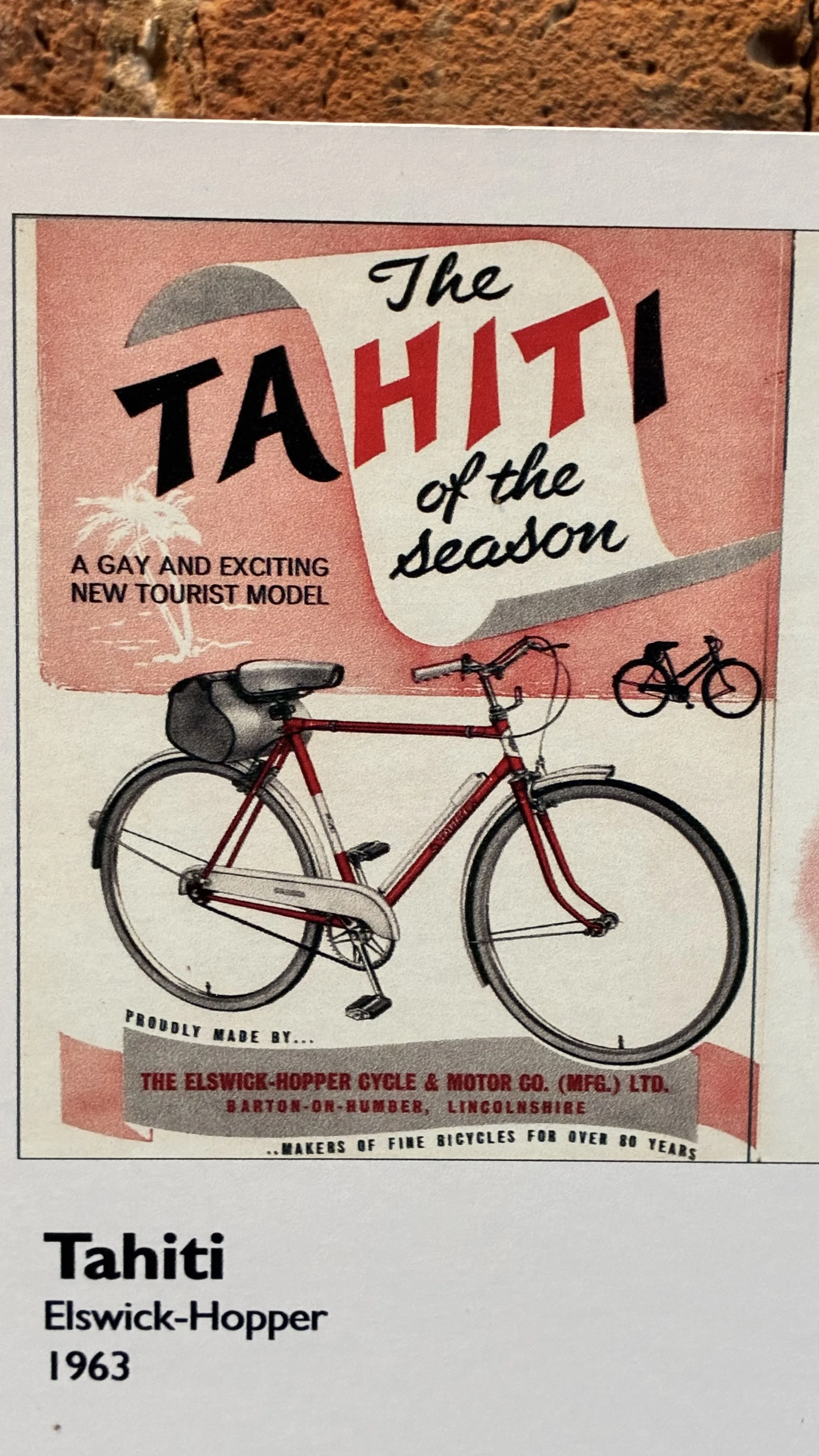 Discovering the 1963 Tahiti Bicycle Advertisement: A Vibrant Tribute to Cycling