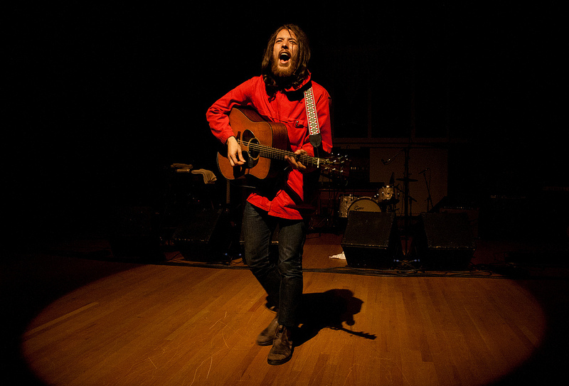  Robin Pecknold of Fleet Foxes performs at the PAC at WWU. 