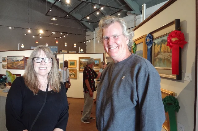 Art Patrons Kathy & Kevin Kelly were early visitors to the Reception on 9-19