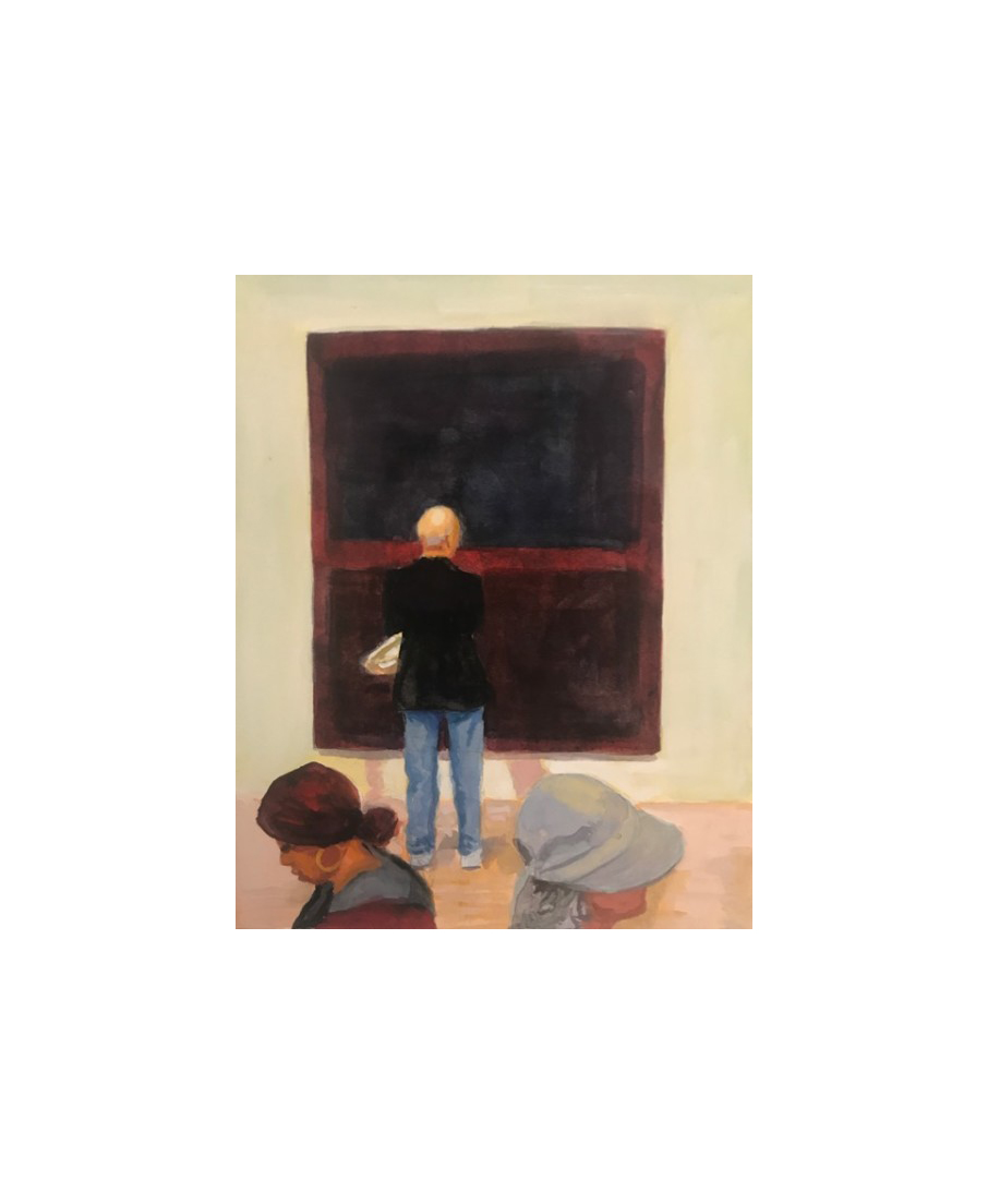 I Own A Rothko Black on Dark Sienna on Purple