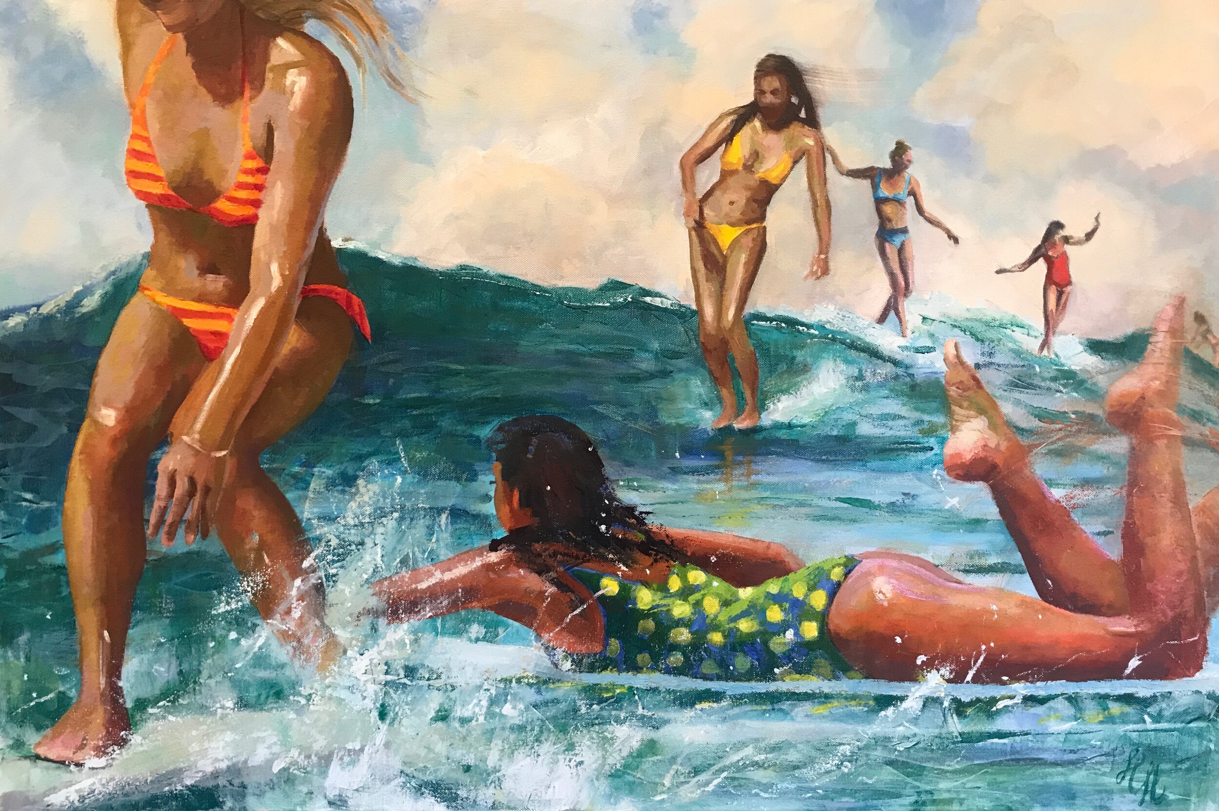 Women Playing in the Surf.jpg