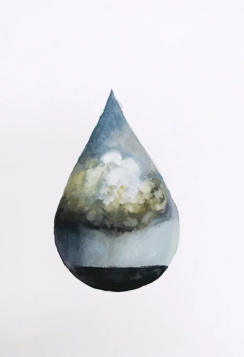 One Drop, Gouache 3x4