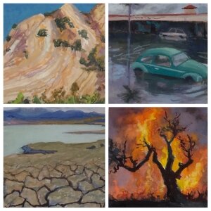 CA Four Seasons: Earthquake, Flood, Drought, Fire
