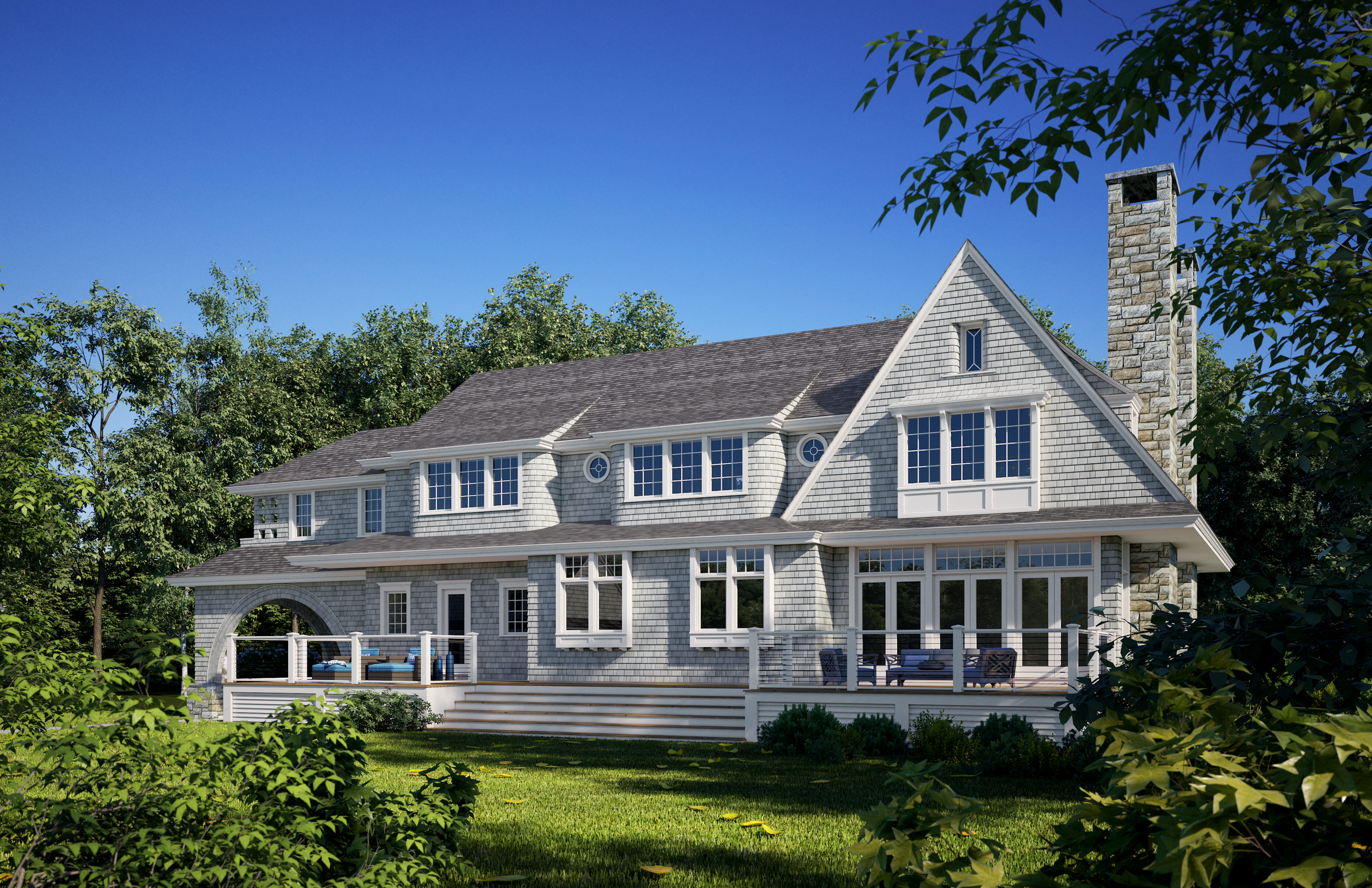 Pre-Construction Rendering: Rear Elevation