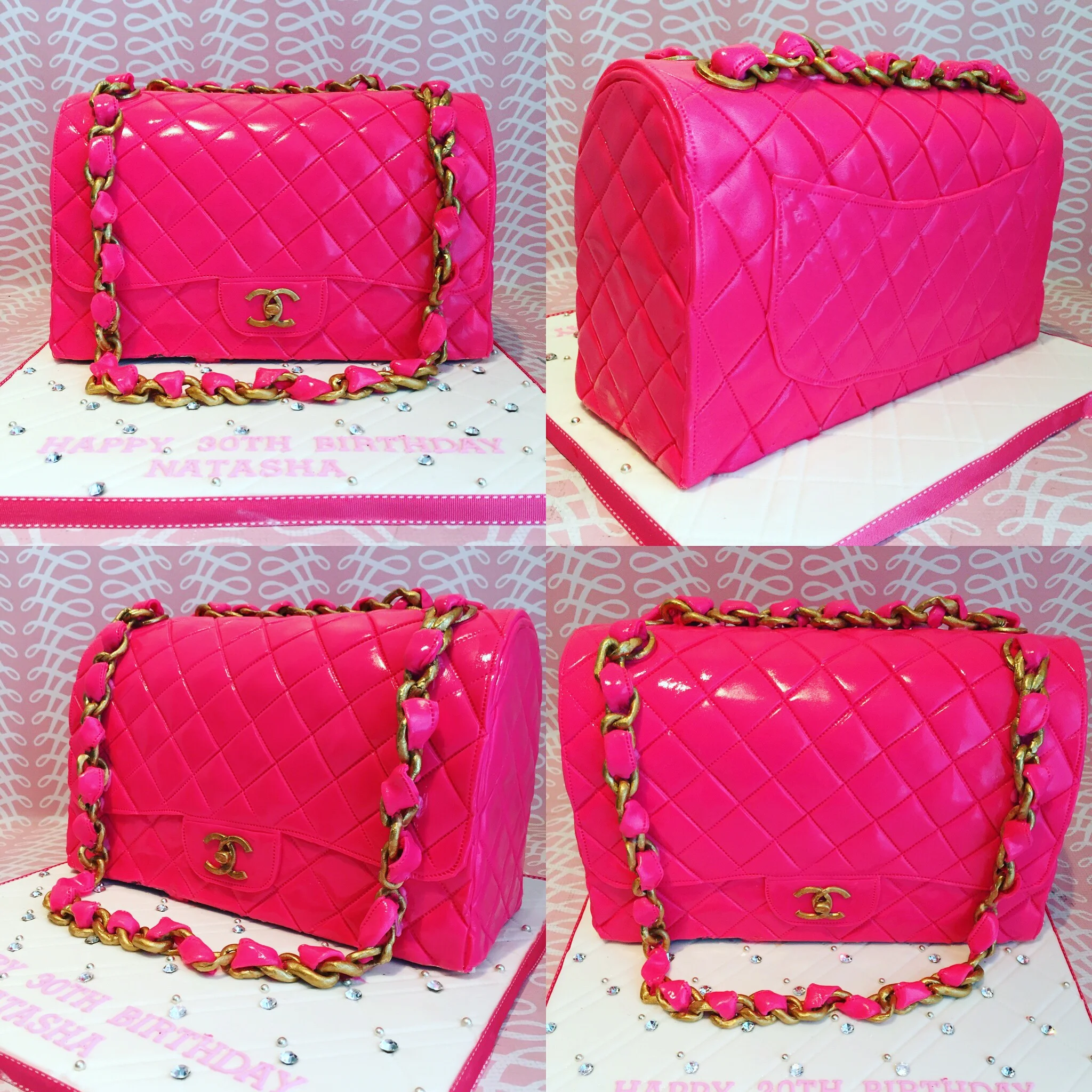 Chanel bag cake