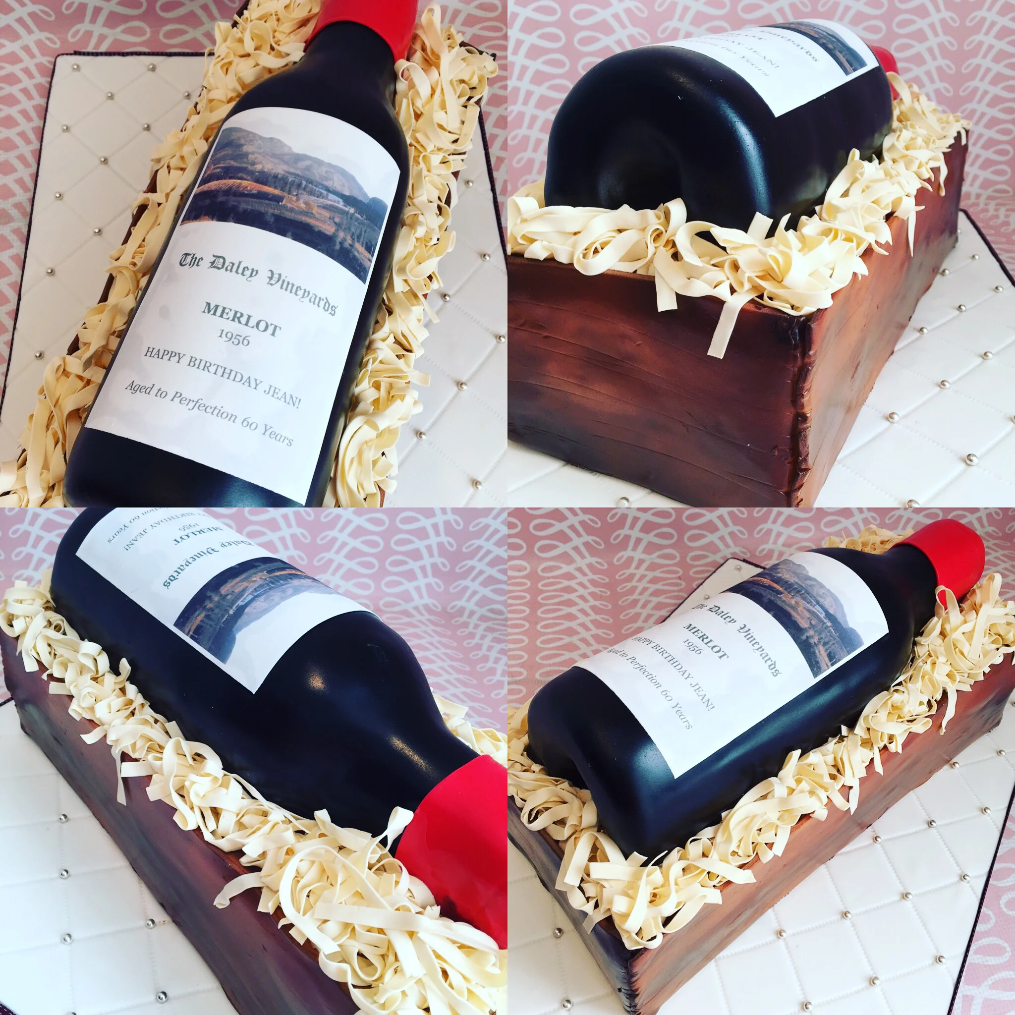  Wine bottle cake 