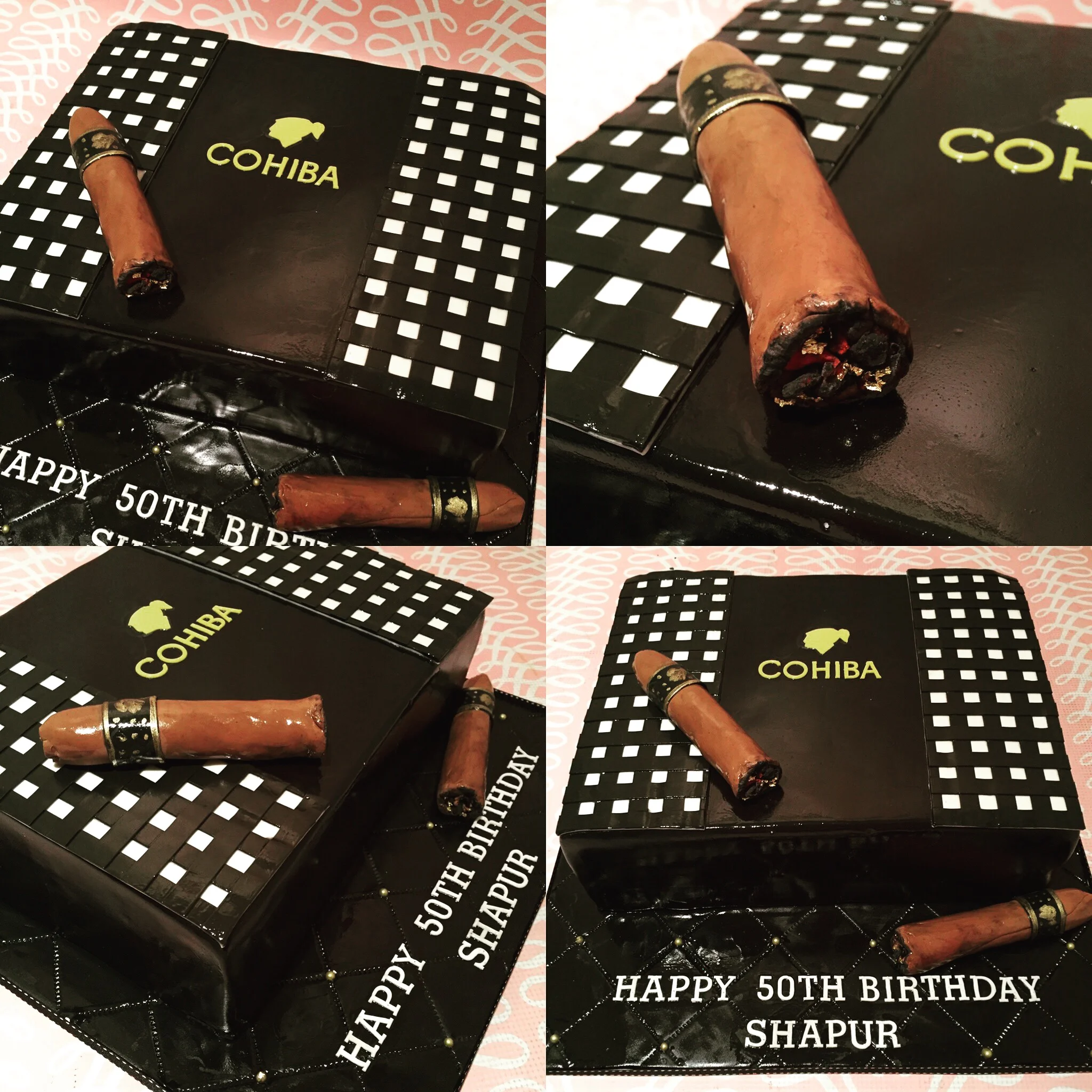  Cohiba cigar box cake 