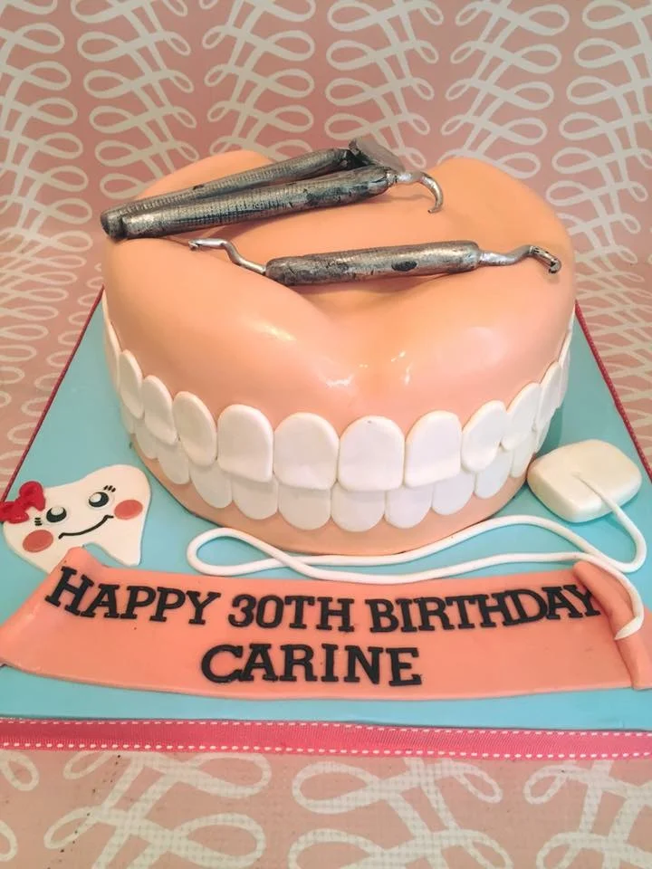  Dentist theme cake 