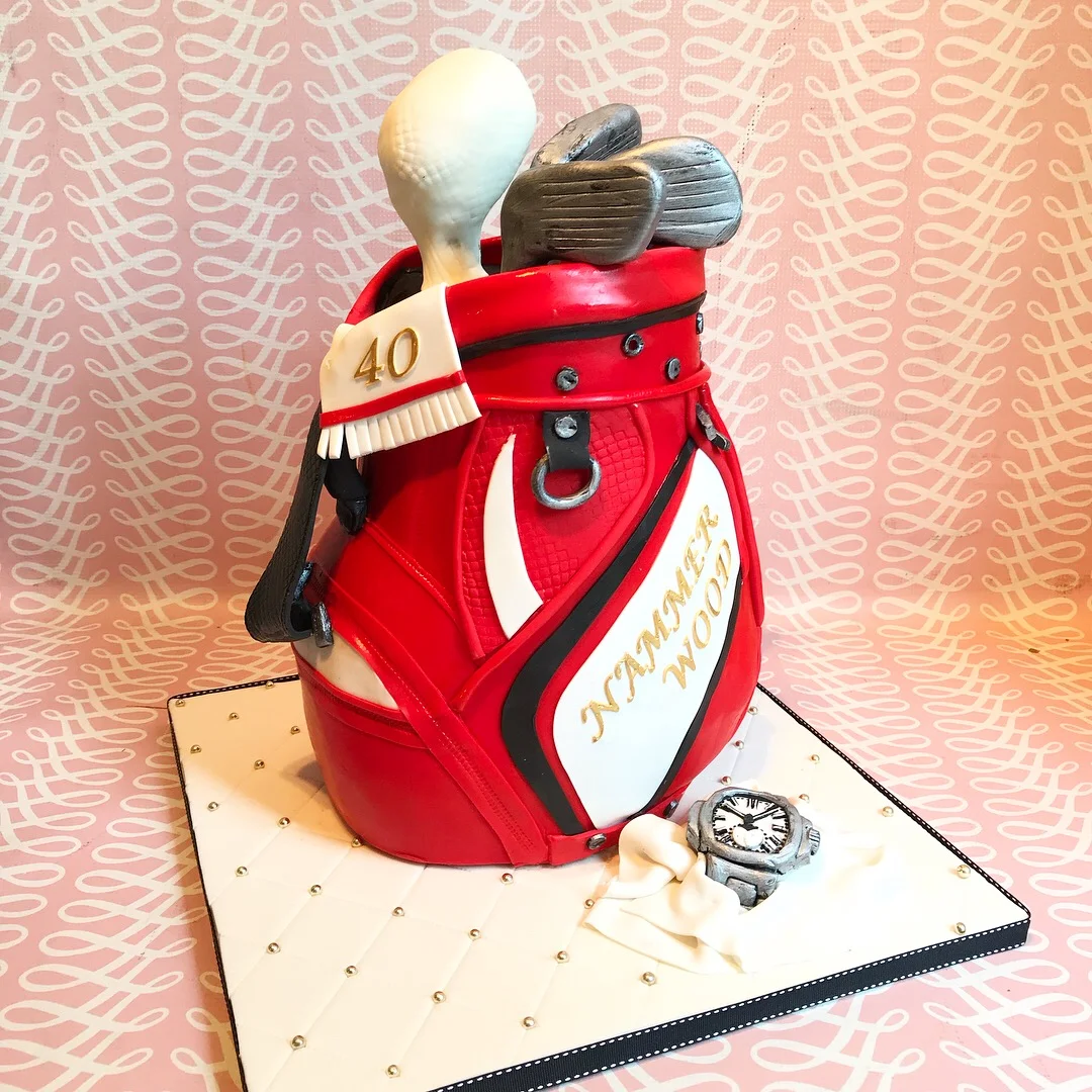  Golf bag cake 