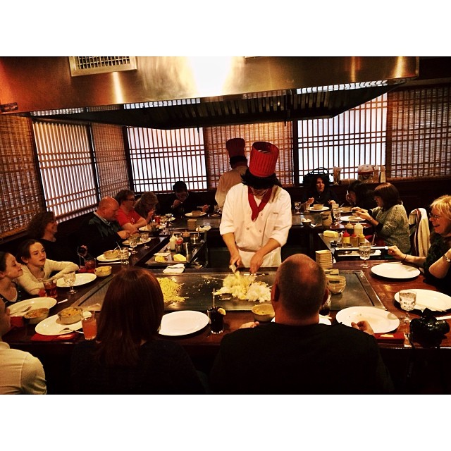Our hibachi tables are perfect for your family and friends to get together!