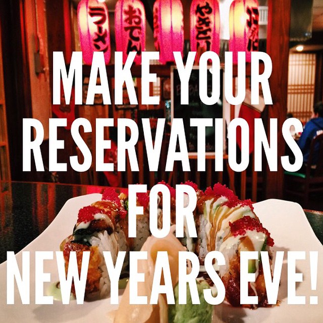 Celebrating the New Years with your family and friends? Call us at 973-335-8818 to make a reservation!