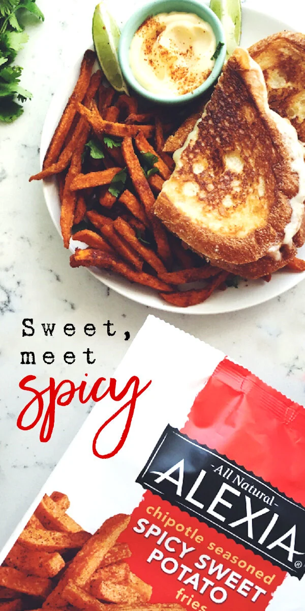  Flavor up on the side with the sweet and spicy goodness of these Chipotle Seasoned Sweet Potato fries. Photo courtesy of our friends at Grilled Cheese Social. Crunch into natural goodness. 