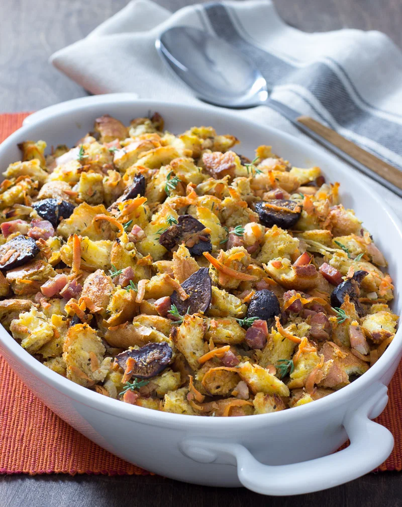 Sweetpotato, Fig, and Pancetta Dressing