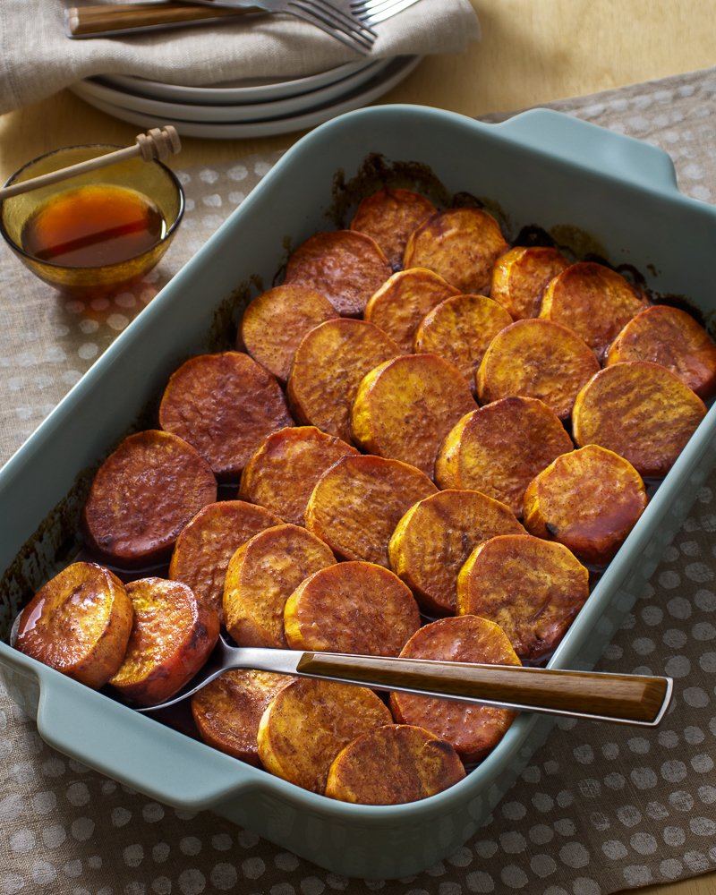 Hot Honey Candied Sweetpotatoes