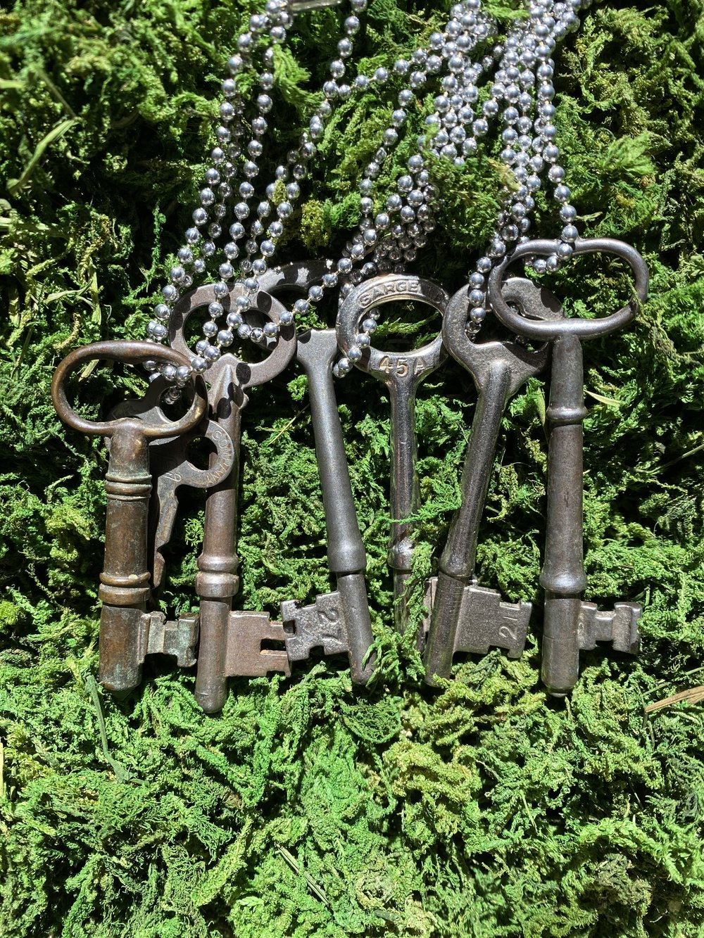 Vintage Key Necklace Men, Key Necklace Stainless Steel