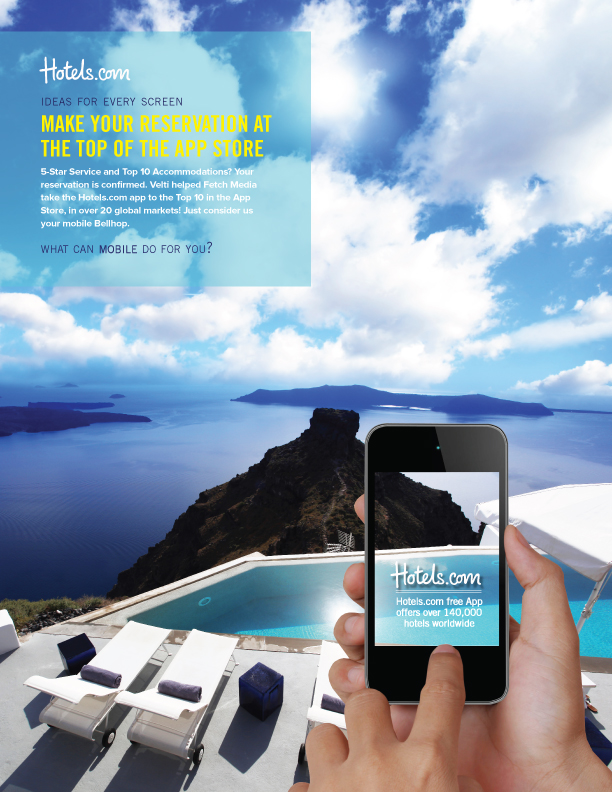 Hotels.com Endorsement Print Ad