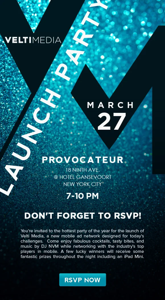 Velti Media Launch Party Invitation