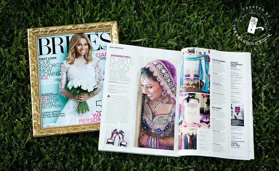 Invitation design featured in Brides Magazine, July 2014