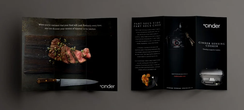 Cinder Trifold Brochure