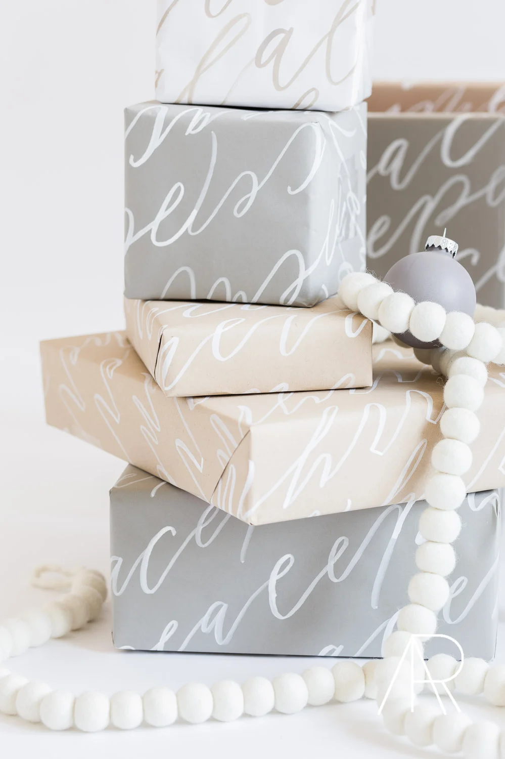 ©AlyssaRosenheck2015 Holiday wrapping paper with Amy May Paper and Style Me Pretty Living