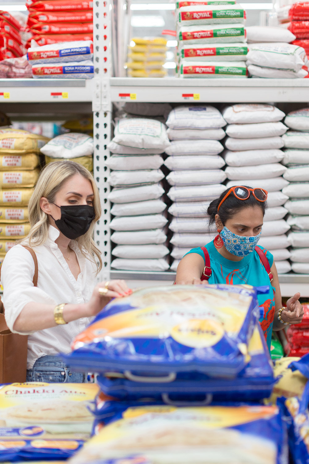 Alyssa Rosenheck and Maneet Chauhan with The New Southern and The Bitter Southerner on Nolensville Road, TN Culinary Immersion 